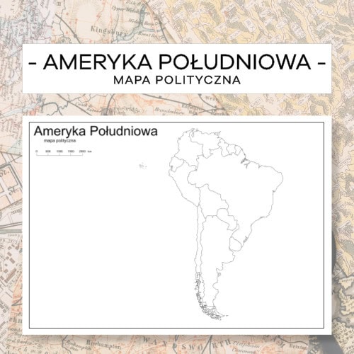 Ameryka Południowa - mapa polityczna