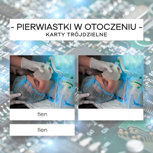 Pierwiastki w otoczeniu - karty trójdzielne 30 szt.