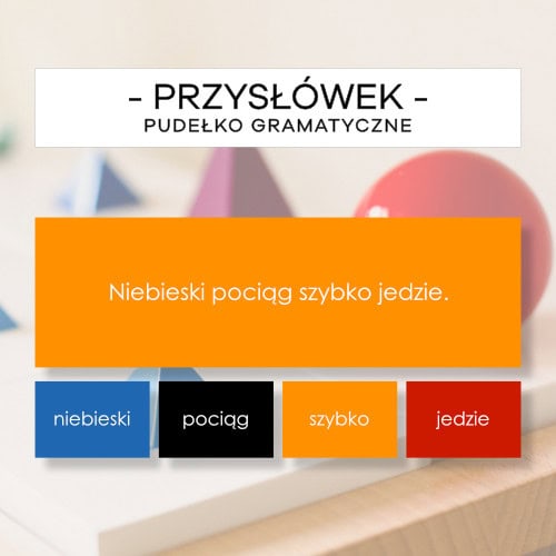 Przysłówkowe pudełko gramatyczne cz. 1 - części mowy