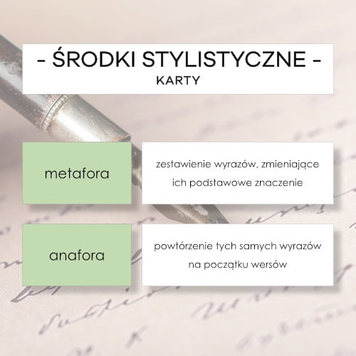 Środki stylistyczne - karty