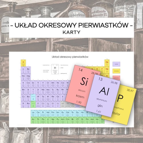 Układ okresowy pierwiastków - karty