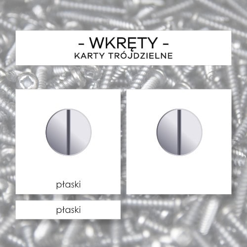 Wkręty - karty trójdzielne 10 szt.
