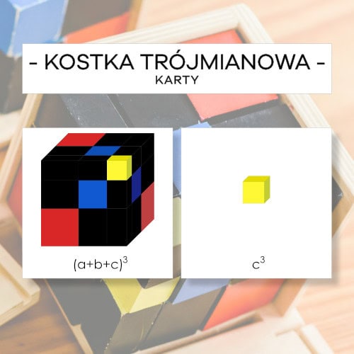 Kostka trójmianowa - karty