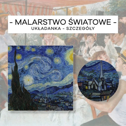 Malarstwo światowe - układanka - szczegóły 15 szt.