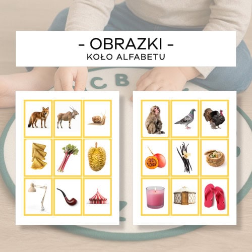 Obrazki - koło alfabetu