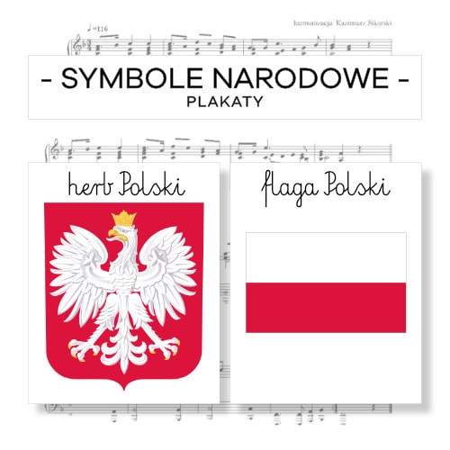Symbole narodowe - plakaty A4