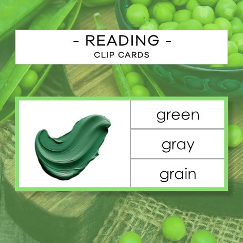 Reading - Green Language Series 1 - clip cards