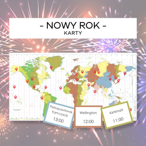 Nowy Rok - mapa + karty