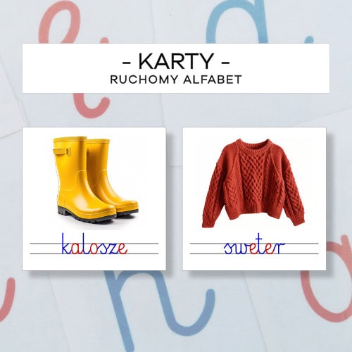 Karty obrazkowe do ruchomego alfabetu cz. 5