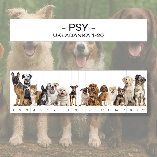 Psy 1-20 - układanka