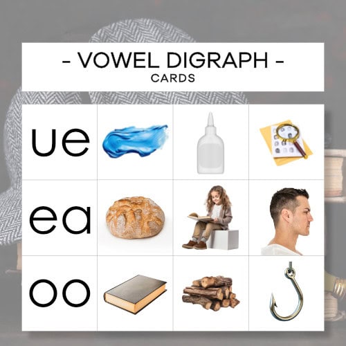 Vowel digraph – karty