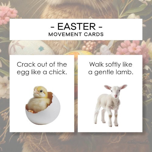 Easter movement cards