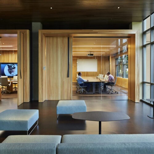 Microsoft Cybercrime Center. Redmond, Washington.
Image license: Olson Kundig Architects, Microsoft, Schuchart, Northwest Woodworks.
© Copyright 2013 Benjamin Benschneider All Rights Reserved. Usage may be arranged by contacting Benjamin Benschneider Photography. Email: bbenschneider@comcast.net or phone: 206-789-5973.