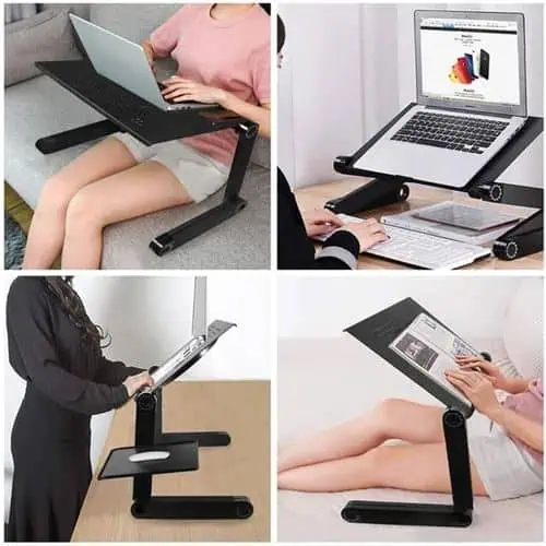 SUPPORT D'ORDINATEUR RÉGLABLE  AVEC REFROIDISSEUR ET TAPIS DE SOURIS – Image 2