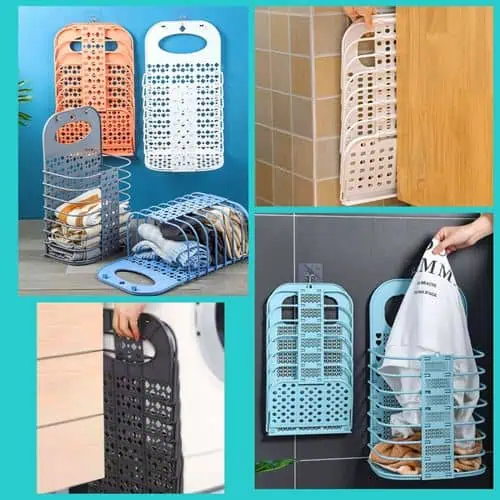 PANIER DE RANGEMENT MURAL PLIABLE