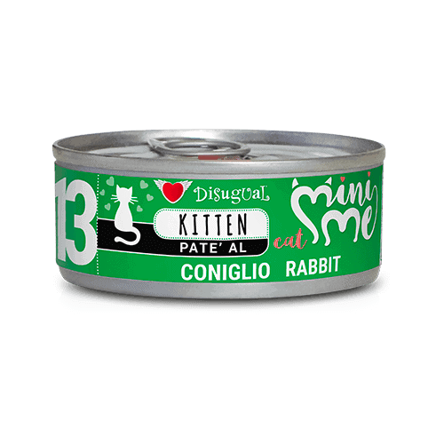 Tarrina de paté de conejo Disugual MiniMe para gatito