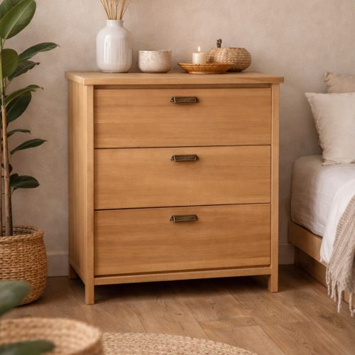 Mesa de luz J3 Japandi Alta 63cm ancho | 70cm altura