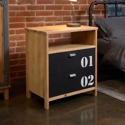 Mesa de luz Broo N3 Numbers Negro