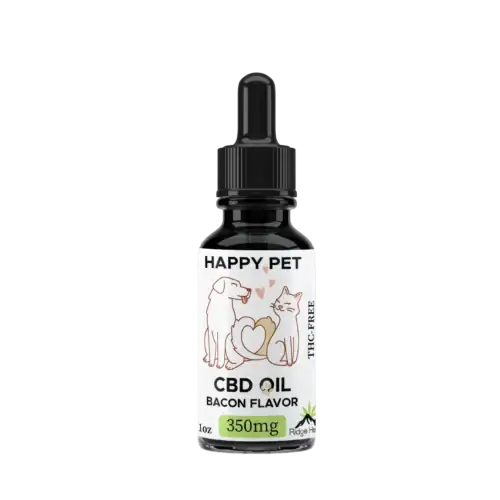 Happy Pet CBD Oil Amber Bottle with a dropper