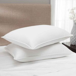 hotel pillows featuring 25/75 down and feather blend
