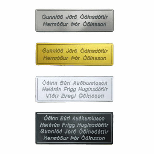 file.png Hurðaskilti - ferhyrnd