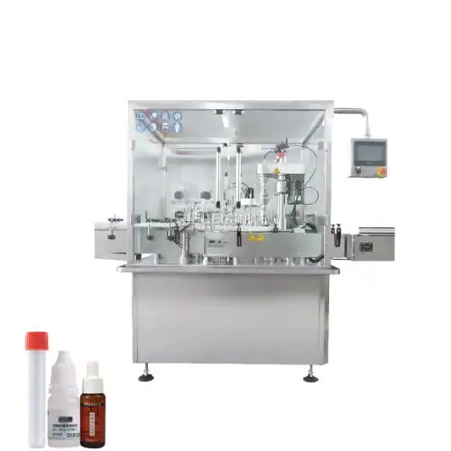 Automatic Testing Tube Reagent Filling Capping 2 In 1 Machine