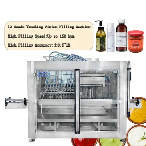 12 Head Piston Filling Machine