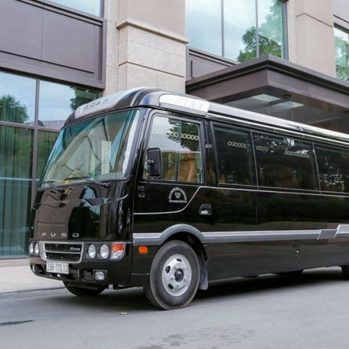 Thuê xe limousine fuso 19 chỗ cao cấp chất lượng