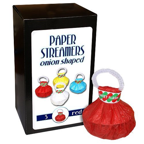 Serpentinas de Papel con Asa - Rojas (3 unidades)