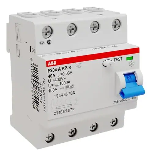 ABB RCCB – Residual Current Circuit Breaker for Leakage Protection