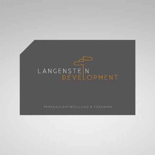 Visitenkarte für Kunden "Langenstein Development"
