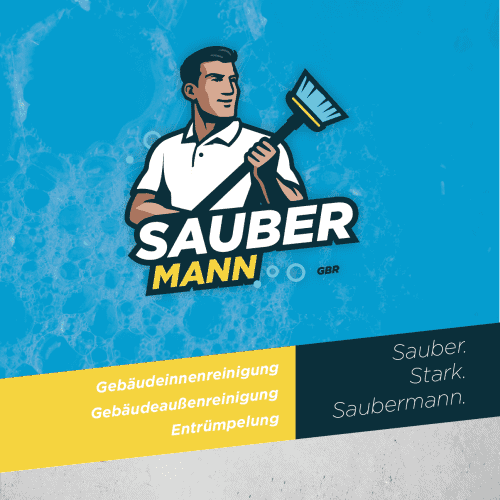 Saubermann GBR Logo auf Flyer