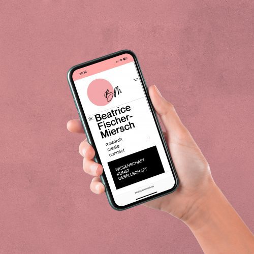 Referenzbild Webseite mobil Beatrice Miersch-Startseite