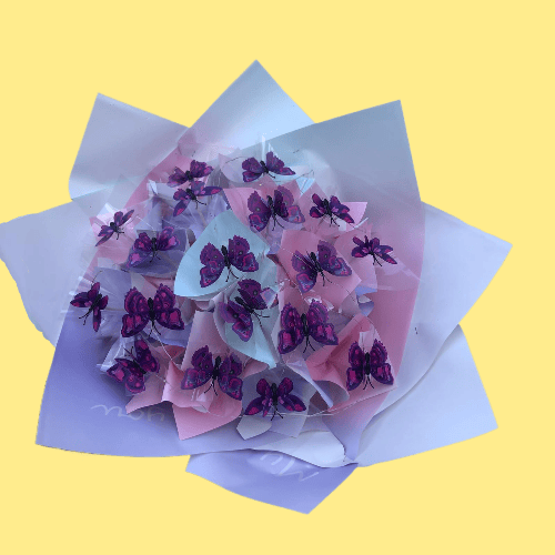 Kelebek Buketi Renkli Led Işıklı - Görsel 4