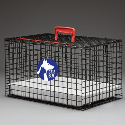 Standaard Draagbare Katten Kooi (ZWART) incl. plastic tray