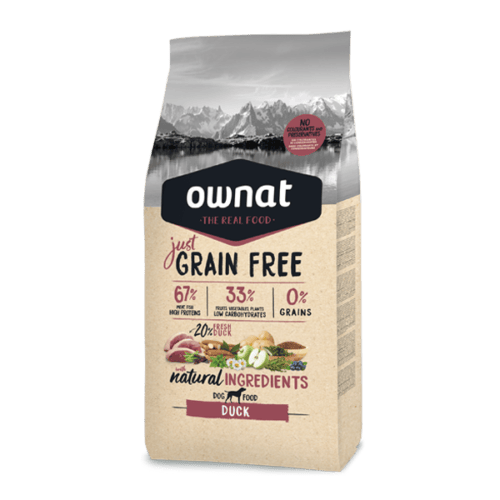 Ownat Just Grain Free Pato Duck 14 kg