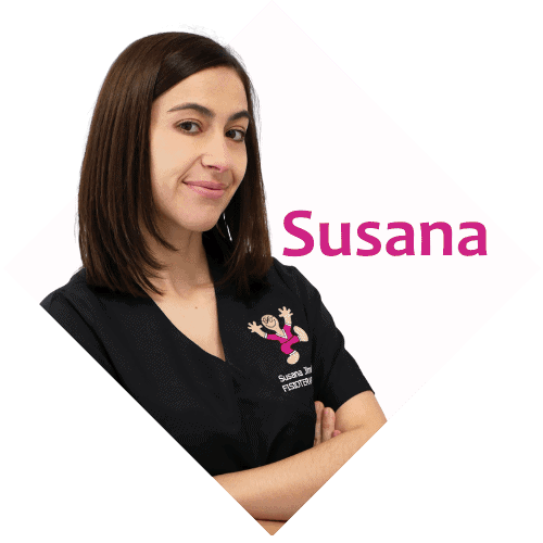 Susana, fisioterapeuta en clínica de Móstoles