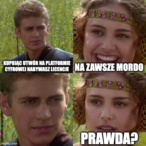 Obraz przedstawiający Anakina z gwiezdnych wojen stanowiący mem