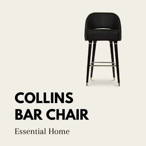 accent wall 25 Rooms That Prove You Need an Accent Wall in Your Home collins bar chair