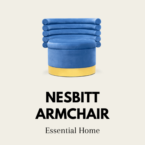nesbitt-armchair nesbitt-armchair chic interior design 47 Chic Interior Design Schemes For Anyone Looking For A Decor Refresh nesbitt armchair