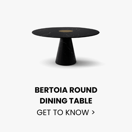 forth hotel FORTH Hotel: A Prideful Tribute to Atlanta’s Resilience BERTOIA ROUND DINING TABLE