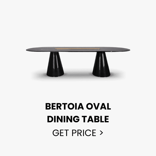 BERTOIA-OVAL-DINING-TABLE BERTOIA-OVAL-DINING-TABLE mid century dining room with bertoia dining table by essential home mid-century dining room Mid-Centure Dining Rooms: Top 5 Spaces That Redefine Times Elegance BERTOIA OVAL DINING TABLE
