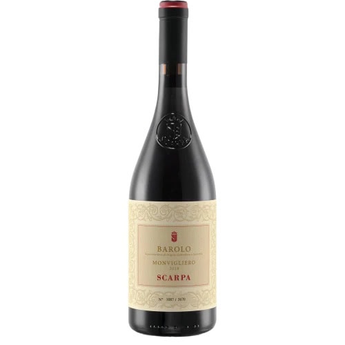Scarpa Barolo Monvigliero 2018 – Barolo rødvin fra Verduno i Piemonte på 75 cl
