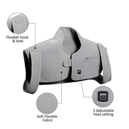 Infrared Heated Neck & Shoulder Electric Pain Relief Wrap