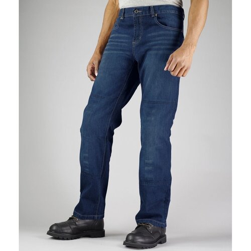 Komine WJ-734L Motorcycle Jeans Deep Indigo 32" Only
