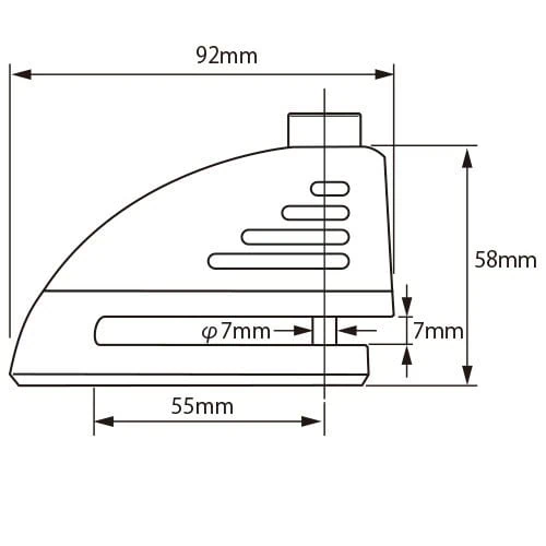 Komine LK-122 Reminder Alarm Disc Lock