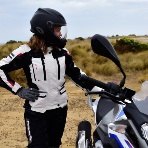 Women's Komine JK-574 Full Year Touring JKT-RAMA II-Ivory