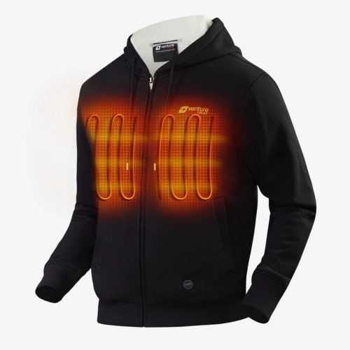 Unisex Transit 2.0 Heated Ultra Soft Hoodie with HeatSync™ - Black