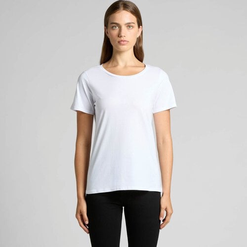 Wo's Shallow Scoop Tee