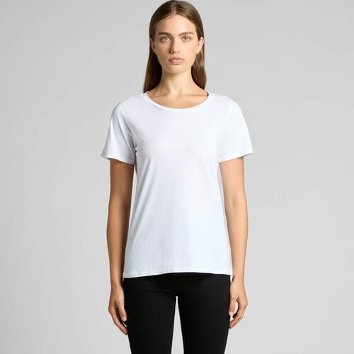 Wo's Shallow Scoop Tee